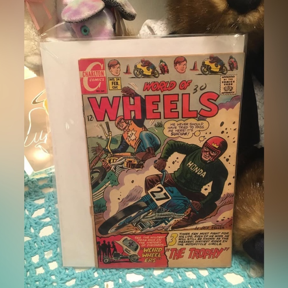 1968 World of W H E E L S comic book No.24